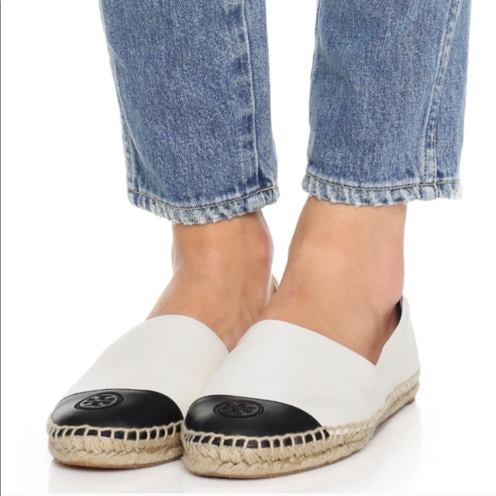Tory Burch Colorblock Espadrille Flats Size 6.5